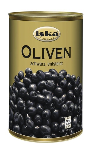 Oliven schwarz o.Stein 3 Stück