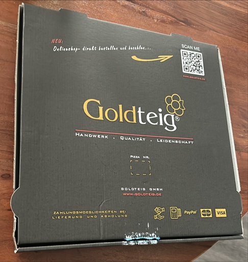 Pizza Karton- Goldteig 100St. Pizzakarton