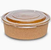 SALATBOX BRAUN 1130ML + Deckel 1 Karton 300 Stück